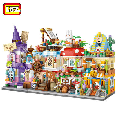 LOZ Building Blocks City View Scene Coffee Shop Retail Store Architectures model Assembly Toy Christmas Gift for Children