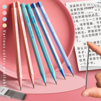 1 pcs ดินสอ,2.0 มม.2B/HB Lead Refill, สีดำ/สีฟ้า/สีชมพู Barrel ดินสออัตโนมัติสำหรับการสอบวาด-VXCB MALL