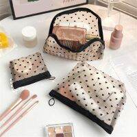 【CC】 Fashion Mesh Makeup Holder Convenient To Carry Transparent Printed