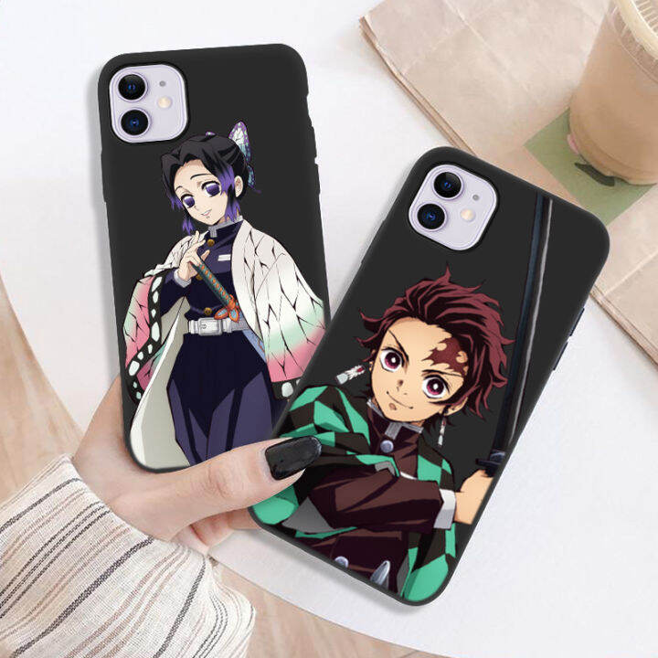 taoyunxi-ญี่ปุ่น-anime-demon-slayer-กรณีเคสโทรศัพท์-iphone-สำหรับ-iphone-12-11-pro-max-12-mini-6-6s-7-8-plus-se-2020-x-xr-xs-max-ครอบคลุมซิลิโคนสีดำเคสใส่โทรศัพท์นุ่มกรณี