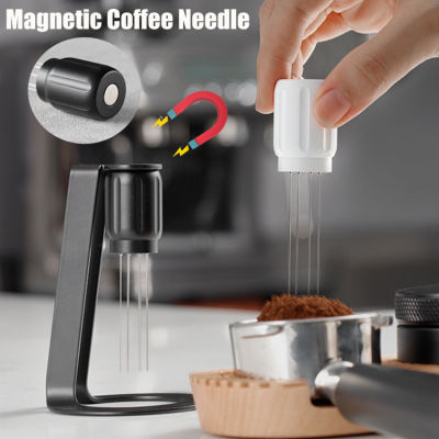 WDT Tools Coffee Needle Distributor Magnetic Leveler Stirrer With Stand For Tamper Espresso Maker Accessories Barista Tools