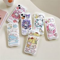 {Chaoke digital branch} Sanrio Hello Kitty Kuromi My Melody Cinnamoroll เคสโทรศัพท์ Pochacco สำหรับ Iphone 11 12 13 Pro Max X Xs Xr Airbag ป้องกันการตก