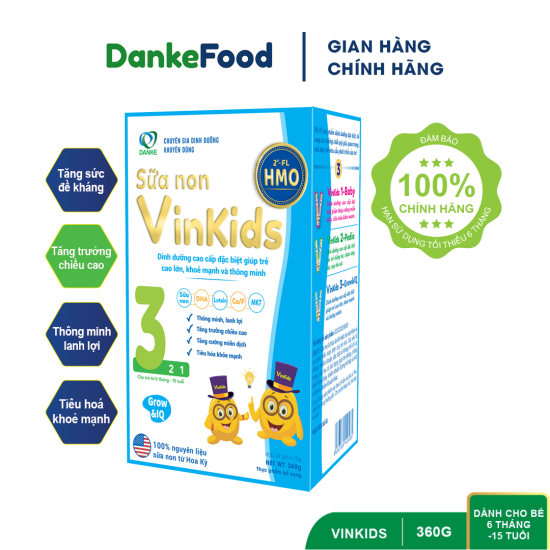 Sữa non vinkids số 3 grow & iq - phát triển trí não, chiều cao cho bé - ảnh sản phẩm 1