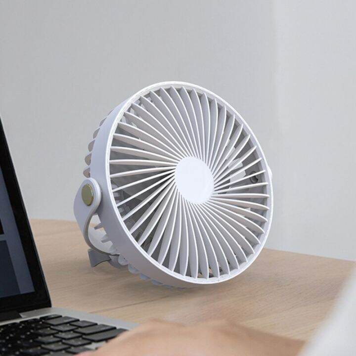 พัดลมแคมป์-usb-4000mah-3เกียร์พร้อมโคมไฟ-led-จับเวลาสำหรับเต็นท์กลางแจ้งรถ-rv-บาร์บีคิวในบ้านค่ายฉุกเฉิน