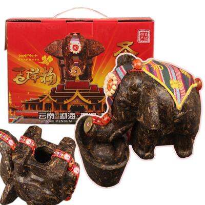 500g Raw Puer Green Tea Craft Lucky Elephant Pu-erh Sheng cha Pu erh Health Care Pu er Healthy Puerh Red Tea Green Food