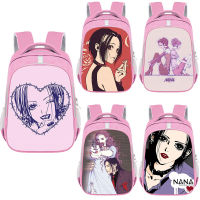 14นิ้ว NANA Cartoon Backpacks For Girls Kids Boys New Anime Primary School Backpack Polyester Girls Pink School Bag Large Capacity Backpack