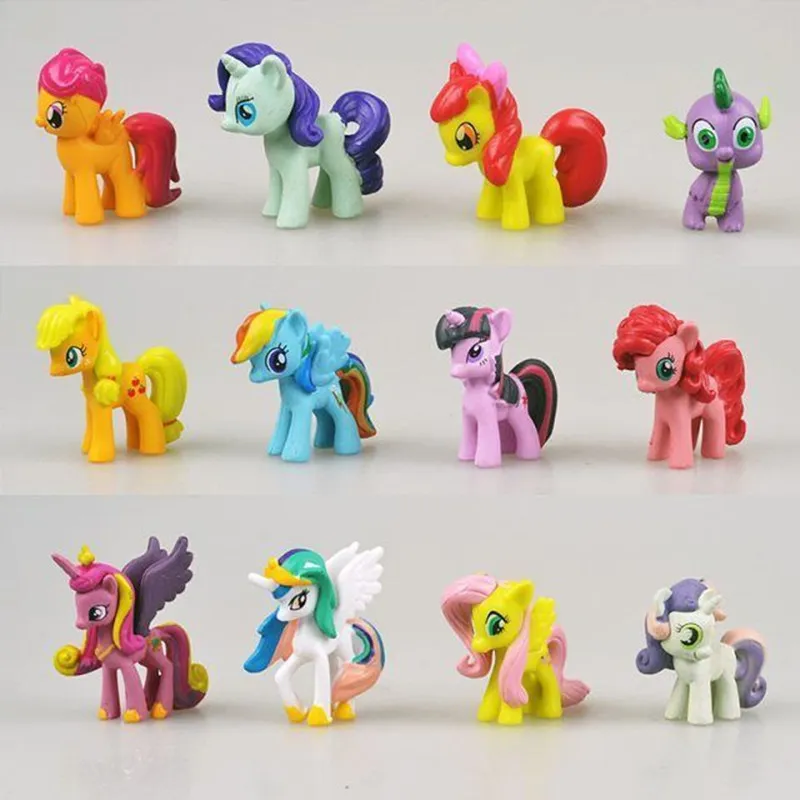 Playset Little Pony, Model Ornaments, Pony Figure, Toys