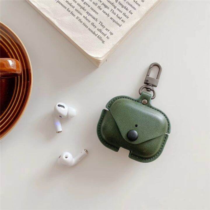 หนังหูฟัง-เคส-สําหรับ-airpods-pro-2nd-3-gen-case-cover-ฝาครอบป้องกันสุดหรูพร้อมพวงกุญแจตะขอ