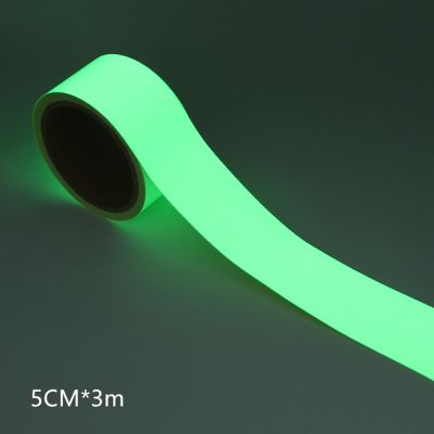 【CW】 Fluorescent Warning Tape Luminescent Film Super Traceless Viscosity Multiple Specifications