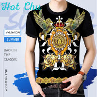 Hot Chu  เสื้อยืด Fat Man ลายวินเทจสไตล์เสื้อยืดคอกลมเสื้อยืดเย็นผ้าฝ้าย 100% สำหรับเสื้อยืดขนาดใหญ่