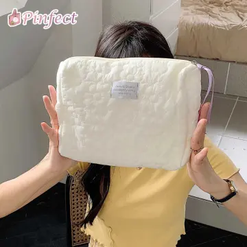 Pinfect Plush Cosmetic Bag Pillow Bag Toiletry Bag Cute Make Up Handbags for Women Girls, Size: One Size