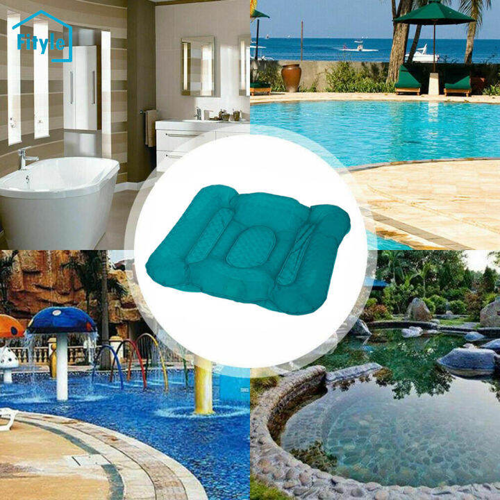 Fityle 2 Piece Jacuzzi Spa Booster Seat Water Inflatable PVC Bath Hot Tub Mat Pad Lazada PH