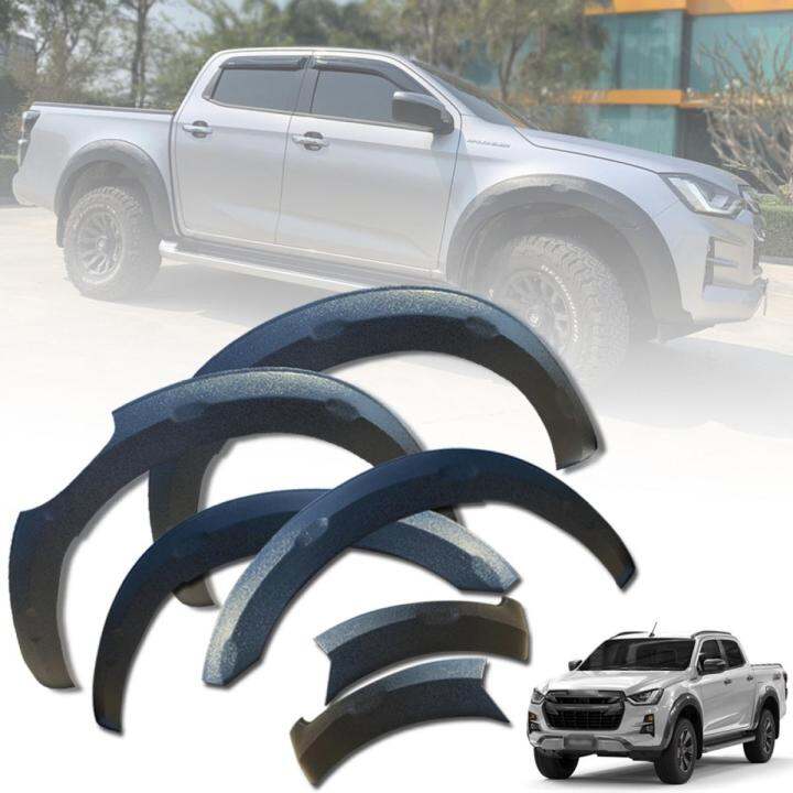 คิ้วล้อ-อีซูซุ-ดีแม็กซ์-isuzu-d-max-โป่งไม่มีน๊อต-4-ประตู-ดำด้าน-ปี-2019-2020-6-นิ้ว