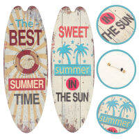 Dulrua 2PCS Surfboard Beach Sign Summer Summer