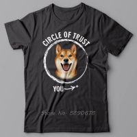 ใหม่เสื้อยืดผู้ชายเสื้อผ้าฝ้ายวงกลมของความไว้วางใจ Shiba