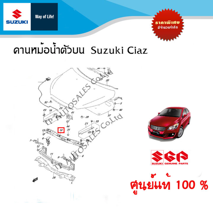 คานหม้อน้ำตัวบนหรือคานรับฝากระโปรงหน้า-suzuki-ciaz-ทุกปี-อะไหล่แท้