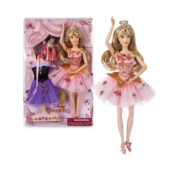 ตุ๊กตาเจ้าหญิงออโรร่าแสนสวย-disney-store-princess-aurora-ballet-doll-11-1-2-new-with-box-ราคา-1-070-บาท