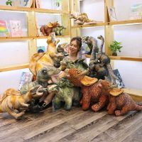 50-140Cm Big Dinosaur Plush Toys Giant Stuffed Tyrannosaurus Kawaii Stegosaur Triceratops Dolls Kids Birthday Gifts For Children