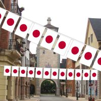 Japan bunting flags 14x21cm 20pcs/set Pennant JAP Japan String Banner Buntings Festival Party Holiday for decor