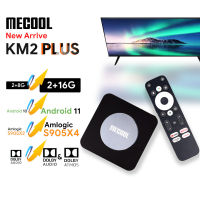 Official MECOOL  KM2 Plus Android TVBox 4K Amlogic S905X4 2G DDR4 Ethernet WiFi Multi-streamer HDR TVBOX Home Media Player Set TopBox