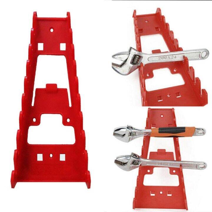 yf-red-wrench-spanner-tool-organizer-sorter-holder-wall-mounted-storage-tray-socket-rack-plastic-tools