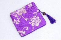 ◎☢ 5 pieces High End Tassel Rectangle Zippered Bags Christmas Party Favor China style Silk brocade Purse Gift Pouches