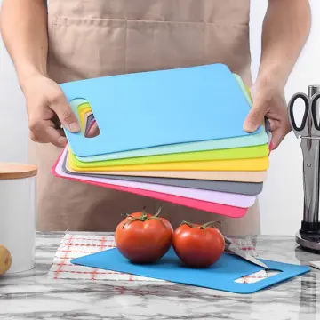 Kitchen Non-Slip Plastic Cutting Boards Cut Chopping Block Portable Frosted  Chopping Board Vegetable Fruit Meat Cutting Board