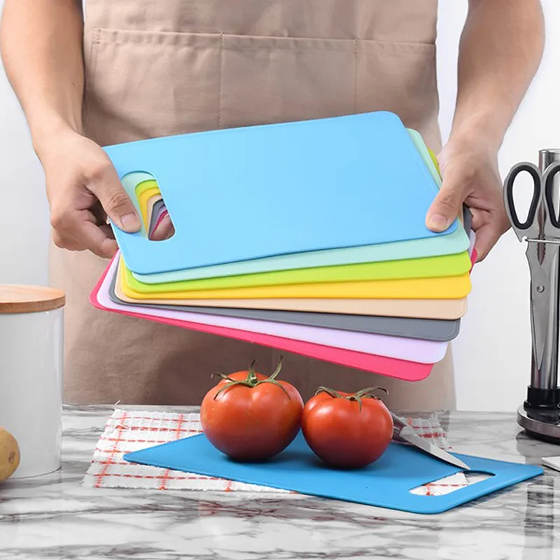 4 PCS Plastic Cutting Boards for Kitchen,Chopping Boards Classification  Board, Non-Slip, Cutting Mat for Meat and Vegetables