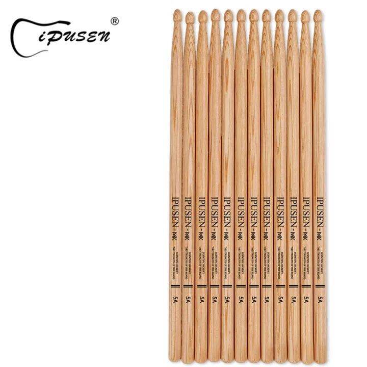 PLAYOU 2pcs Professional Wooden Drum Sticks 5A 7A YAMAHA Oak Wood