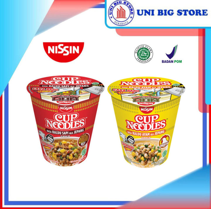 Nissin Cup Noodle Kaldu Sapi - Ayam Ala Jepang 66 Gr | Lazada Indonesia