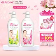 Combo 2 Sữa tắm Trắng da Hương nước hoa Gervenne 1 Green Lily + 1 Pink thumbnail