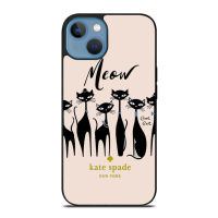 KatesSpadesWynmeow เคสโทรศัพท์มือถือลายแมว Kate Spades IPhone 14 Pro Max 14 Plus 11 12 13 Pro Max 13 Mini 7 8 Plus XR XS Huawei เคสโทรศัพท์ซัมซุง