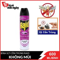 [HCM]Bình xịt côn trùng Raid Không mùi (Trắng) 600ml thumbnail