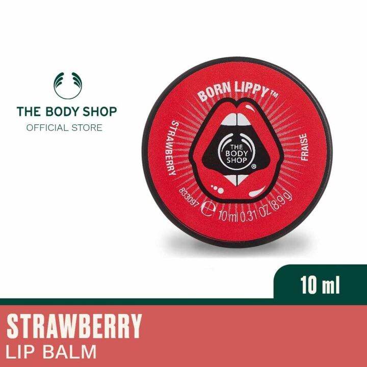 The Body Shop Strawberry Lip Balm (10ml) Lazada PH