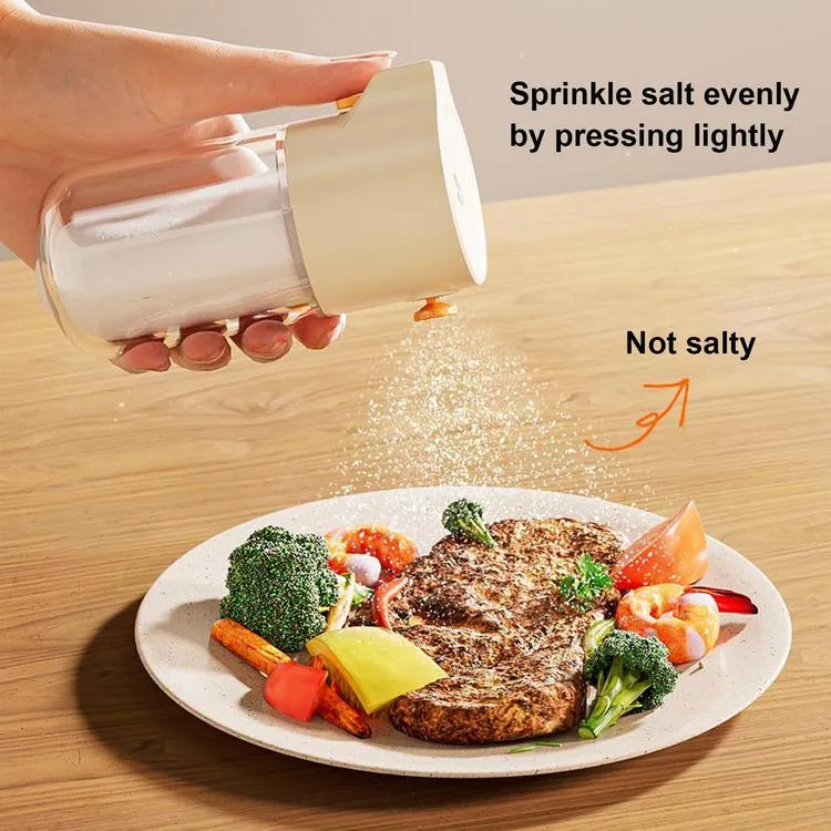 Push -Type Salt Shaker 0.5g Metering Salt Dispenser Seasoning