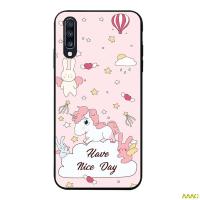 เคส AAC น่ารักสำหรับ Samsung Galaxy A70 HMHD ซิลิคอนนุ่มรูปแบบเคสโทรศัพท์เคส TPU