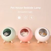 Desk Table Lamp Cat LED Night Light Touch Sensor Dimmable Rechargeable Home Decoration Bedside Lamp for Children Kids Baby Gift