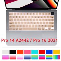 English Layout Cover for Macbook Pro 14 2021 M1 A2442 Pro 16 2021 M1 Max A2485 US Keyboard Cover For Macbook Pro 14  Pro 16 Skin Keyboard Accessories