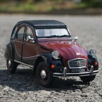 ซีตรอง2CV 6ชาร์ลสตันโลหะผสมโมเดลรถโบราณแบบคลาสสิกของเล่นเหล็กหล่อของขวัญสำหรับเด็กเก็บแบบจำลองรถยนต์คลาสสิก