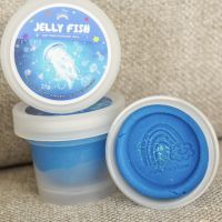 แป้งโด Cosmic  Neon สี Jelly Fish น้ำเงิน ประดับผง Star  Dust