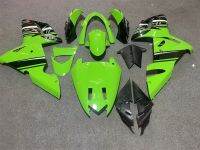 ชุดบอดี้คิทฉีดพลาสติกสำหรับรถมอเตอร์ไซค์คาวาซากิชุดแฟริ่ง ZX-10R 10R ZX 2004 2005สีดำ