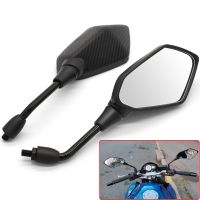 1 Pair Motorcycle Rear View Mirrors For kawasaki versys 650 z900 z1000 suzuki 650 africa twin 10mm 8mm Back Side Convex Mirror Mirrors