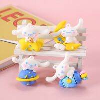 Sanrio พวงกุญแจรูป Cinnamoroll 5ซม.,วัสดุตกแต่ง Diy เคสโทรศัพท์เครื่องประดับจี้อะนิเมะวัสดุพีวีซีญี่ปุ่น