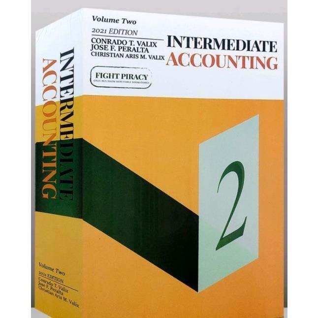XBOOK Intermediate Accounting Vol 2 2021 Edition Valix Lazada PH