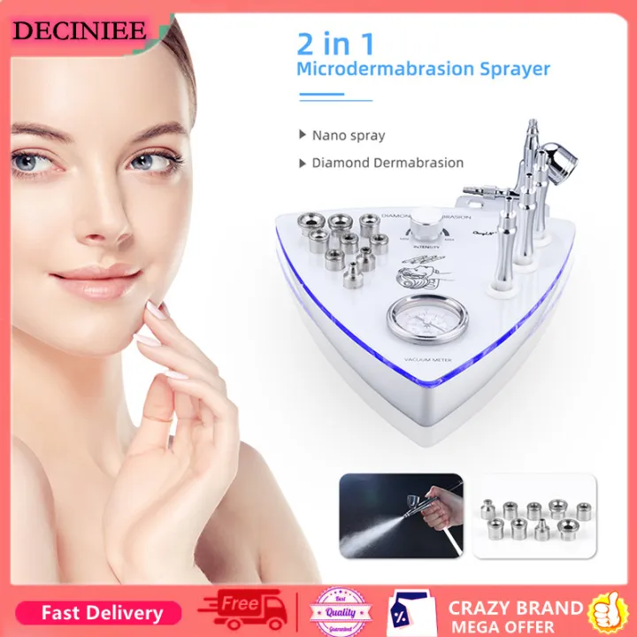 2 in 1 Diamond Dermabrasion Exfoliation Machine Nano Moisturizing Water