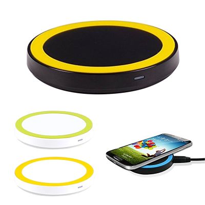 Universal 9-color Qi Wireless Charger Ultra Thin Portable Fast Charger Suitable For Samsung Note5 S6 S6 Edges S7 S7 Edges