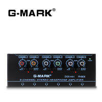 หูฟังเครื่องขยายเสียง G-MARK DG6Mini 6ช่องโลหะเสียงสเตอริโอมินิหูฟัง S Plitter กับอะแดปเตอร์ไฟฟ้า