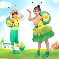 June 1 childrens animal costumes xiao-he style snail dreams dancing dress六一儿童动物演出服小荷风采蜗牛的梦想舞蹈服幼儿园卡通表演道具05254