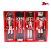 Olliles 12cm Nutcracker หุ่นทหารคริสต์มาสต้นไม้จี้บ้านตุ๊กตาตกแต่งเครื่องประดับ