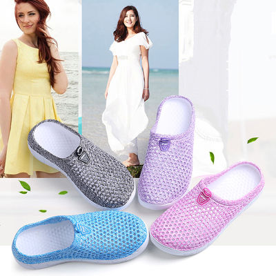 2021 Fashion Breathable Shoes Clogs Women Sandals Ladies Beach Hollow Out Casual Outdoor Waterproof Slippers Flats Shoes